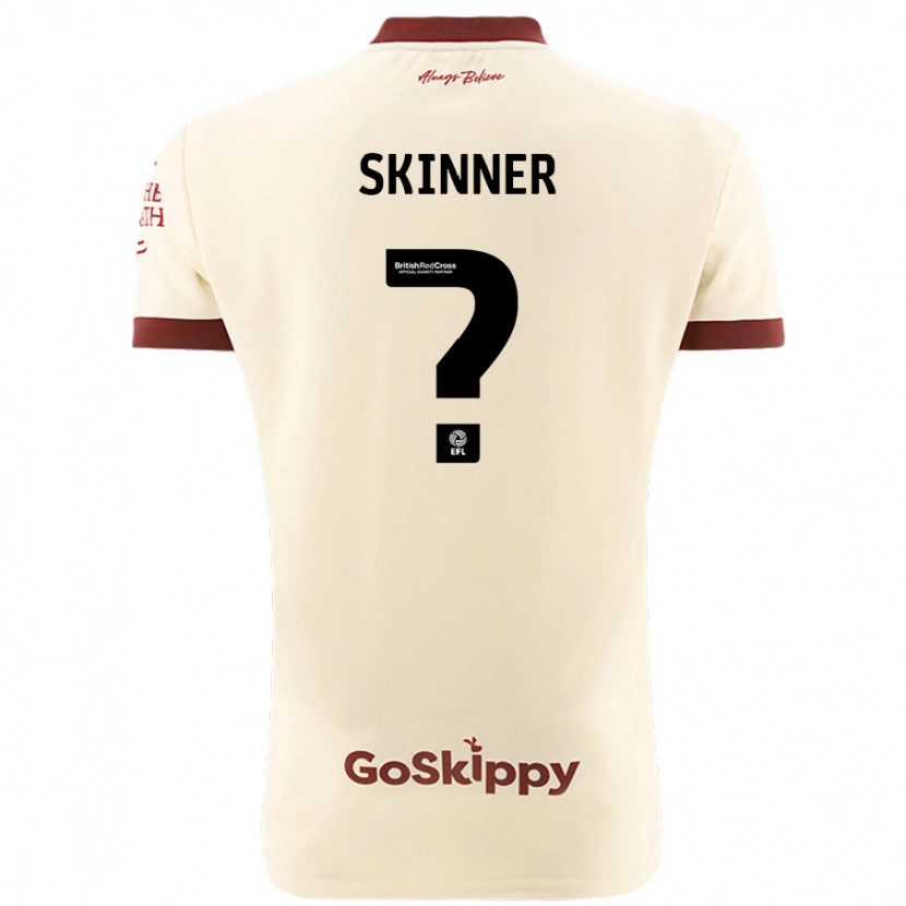 Danxen Herren Luke Skinner #0 Cremeweiß Auswärtstrikot Trikot 2024/25 T-Shirt
