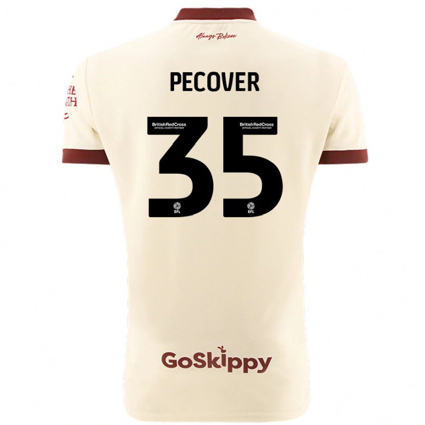 Danxen Herren Leo Pecover #35 Cremeweiß Auswärtstrikot Trikot 2024/25 T-Shirt