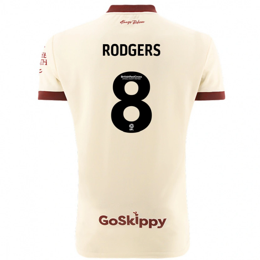 Danxen Herren Amy Rodgers #8 Cremeweiß Auswärtstrikot Trikot 2024/25 T-Shirt