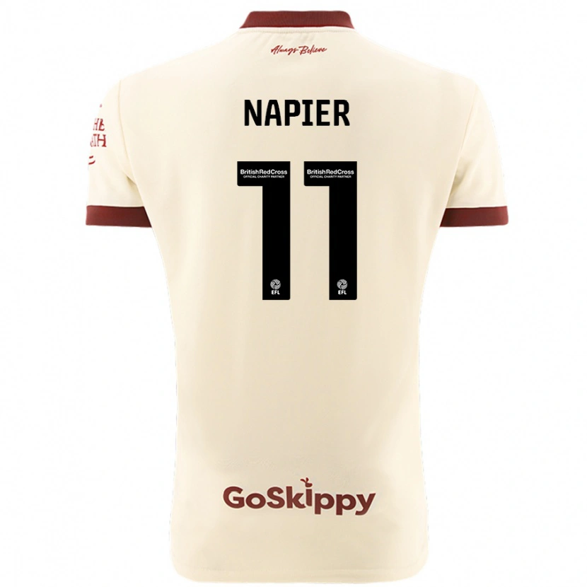Danxen Herren Jamie-Lee Napier #11 Cremeweiß Auswärtstrikot Trikot 2024/25 T-Shirt