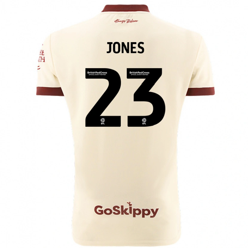 Danxen Herren Carrie Jones #23 Cremeweiß Auswärtstrikot Trikot 2024/25 T-Shirt