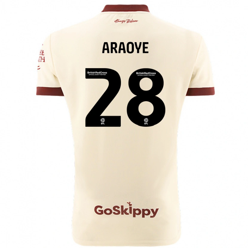 Danxen Herren Raphael Araoye #28 Cremeweiß Auswärtstrikot Trikot 2024/25 T-Shirt