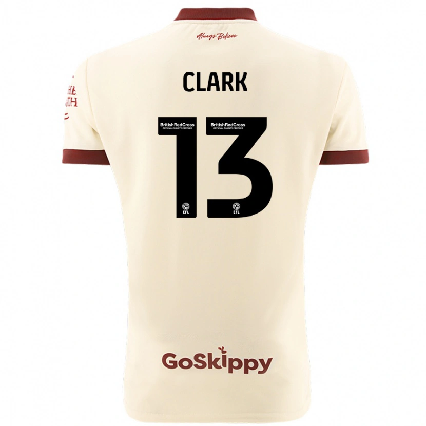 Danxen Herren Olivia Clark #13 Cremeweiß Auswärtstrikot Trikot 2024/25 T-Shirt