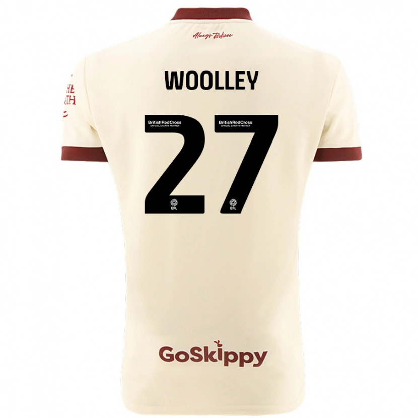 Danxen Herren Jesse Woolley #27 Cremeweiß Auswärtstrikot Trikot 2024/25 T-Shirt