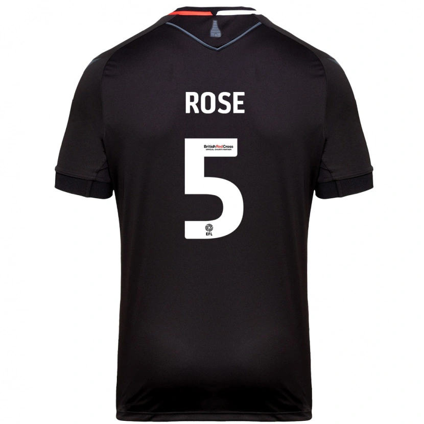 Danxen Herren Michael Rose #5 Schwarz Auswärtstrikot Trikot 2024/25 T-Shirt