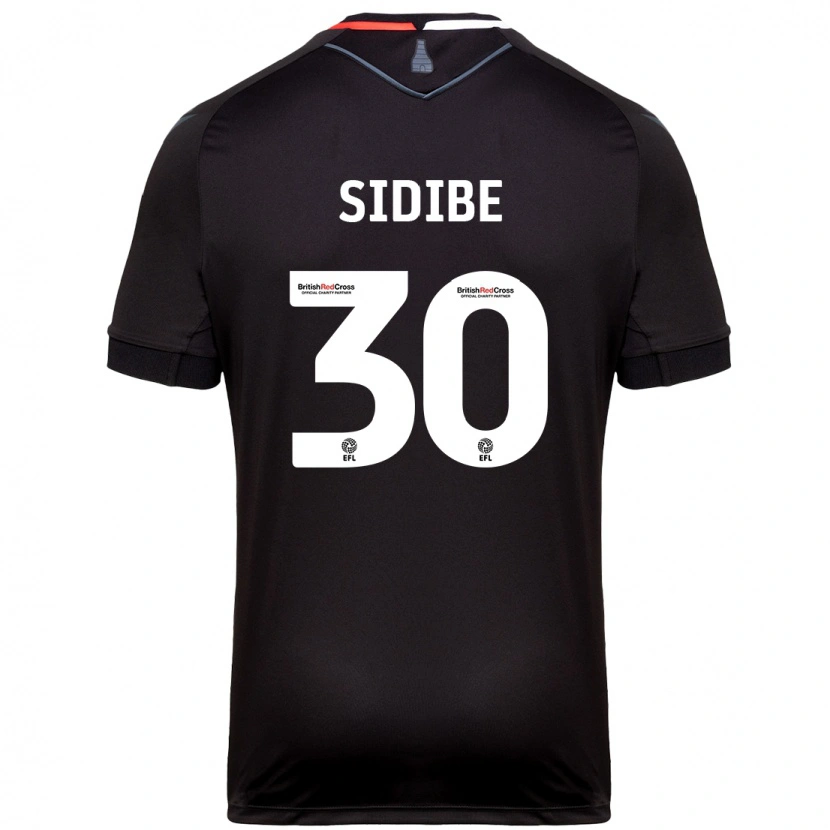 Danxen Herren Souleymane Sidibe #30 Schwarz Auswärtstrikot Trikot 2024/25 T-Shirt