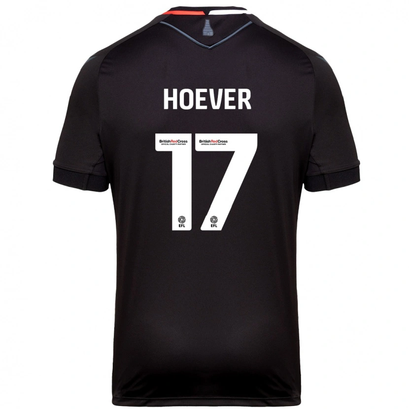 Danxen Herren Ki-Jana Hoever #17 Schwarz Auswärtstrikot Trikot 2024/25 T-Shirt