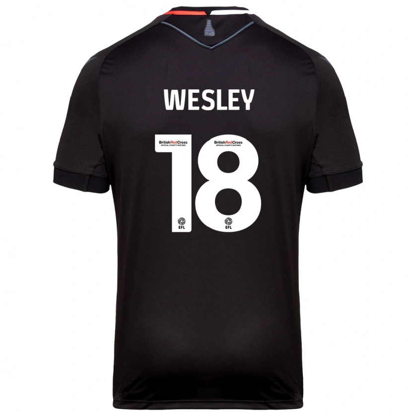 Danxen Herren Wesley Moraes #18 Schwarz Auswärtstrikot Trikot 2024/25 T-Shirt