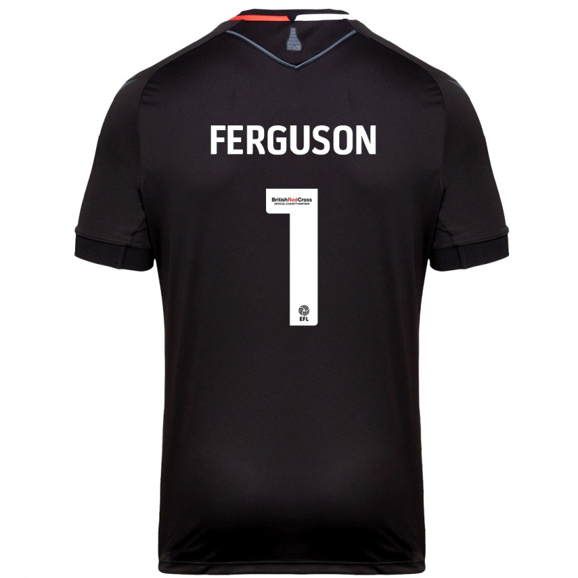 Danxen Herren Georgie Ferguson #1 Schwarz Auswärtstrikot Trikot 2024/25 T-Shirt