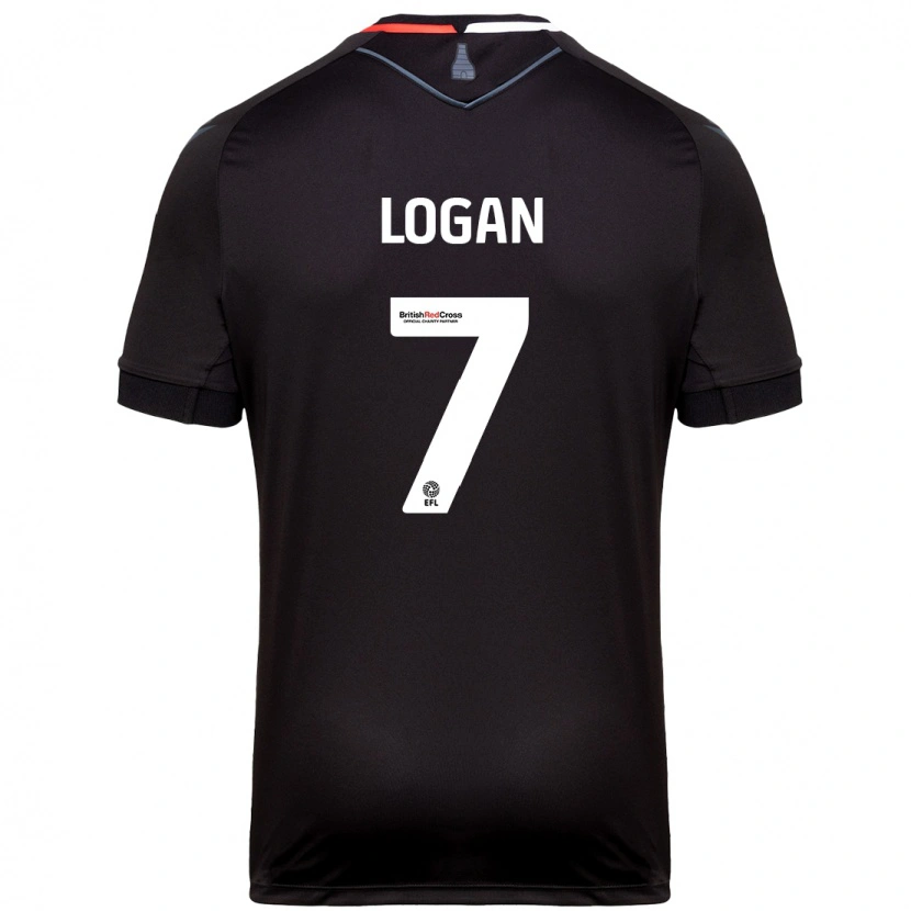 Danxen Herren Heidi Logan #7 Schwarz Auswärtstrikot Trikot 2024/25 T-Shirt