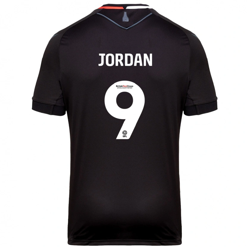 Danxen Herren Saffron Jordan #9 Schwarz Auswärtstrikot Trikot 2024/25 T-Shirt