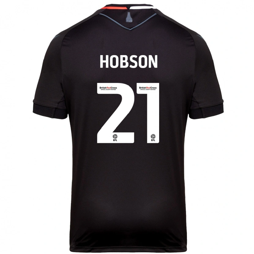 Danxen Herren Elizabeth Hobson #21 Schwarz Auswärtstrikot Trikot 2024/25 T-Shirt