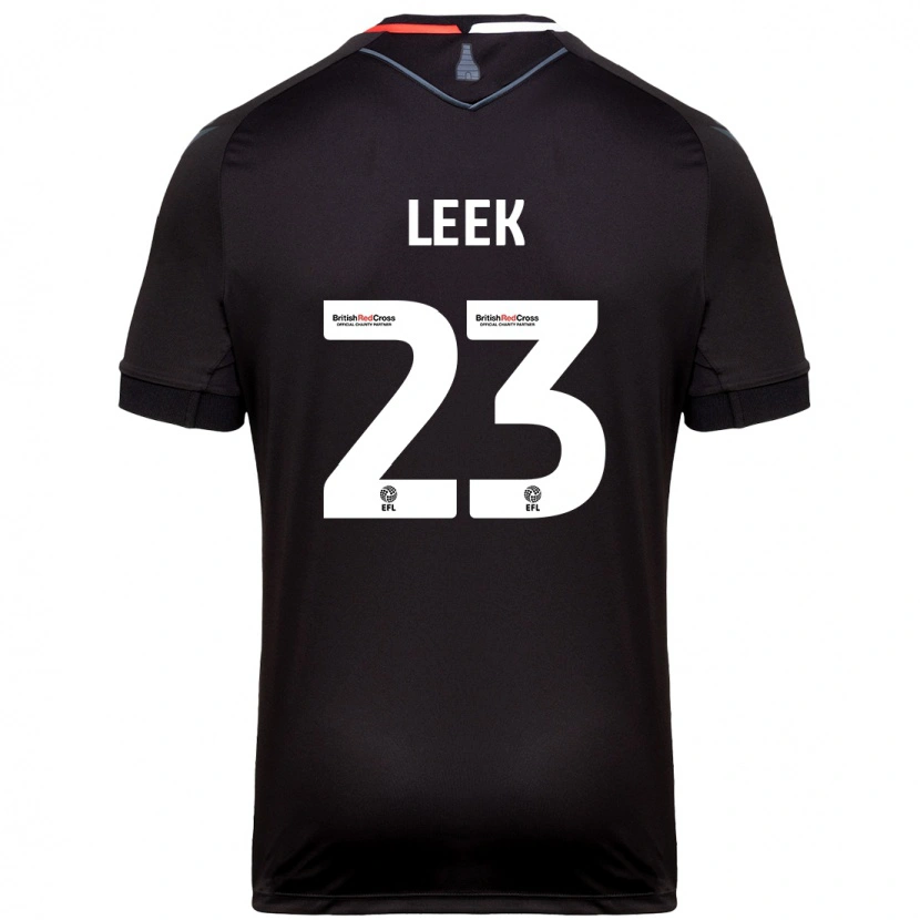 Danxen Herren Ellie Leek #23 Schwarz Auswärtstrikot Trikot 2024/25 T-Shirt