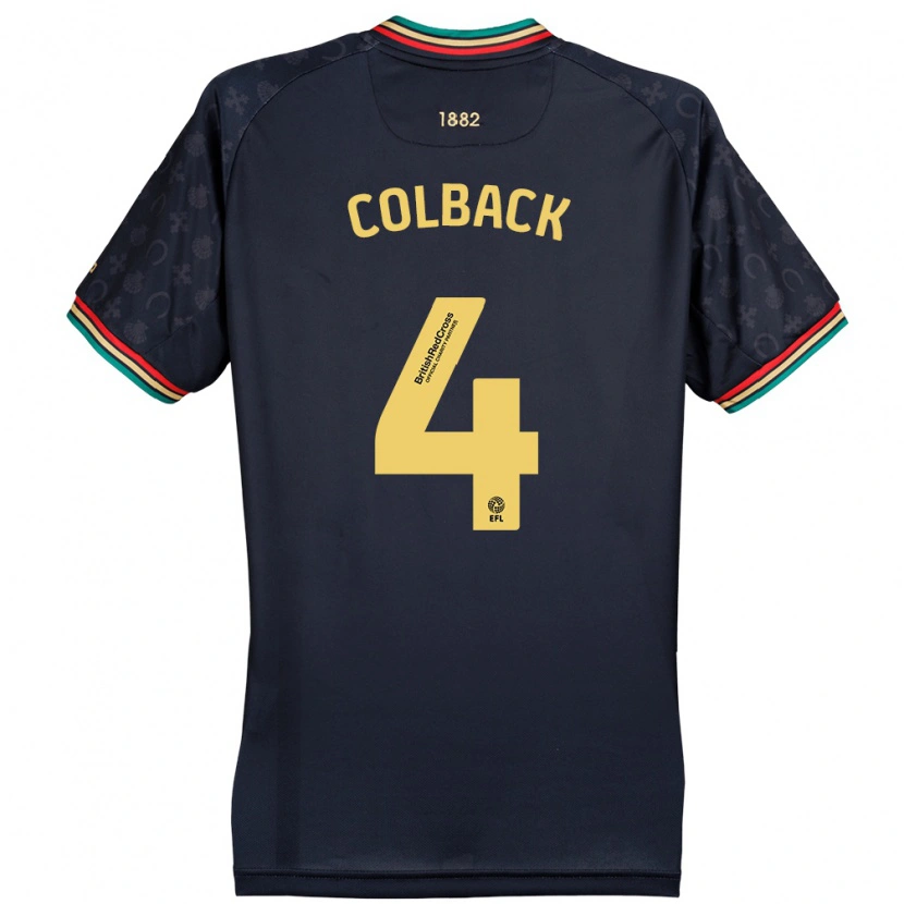 Danxen Herren Jack Colback #4 Dunkelmarineblau Auswärtstrikot Trikot 2024/25 T-Shirt