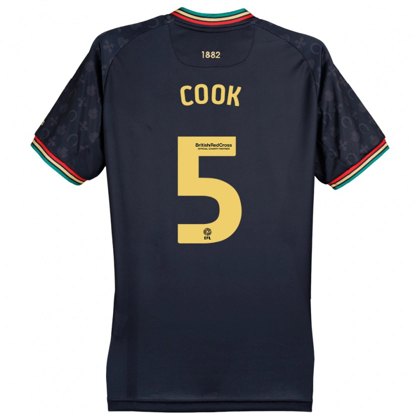 Danxen Herren Steve Cook #5 Dunkelmarineblau Auswärtstrikot Trikot 2024/25 T-Shirt