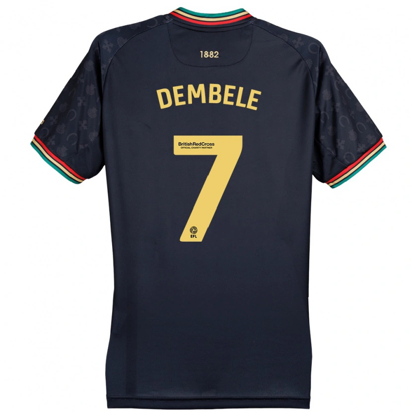 Danxen Herren Karamoko Dembélé #7 Dunkelmarineblau Auswärtstrikot Trikot 2024/25 T-Shirt