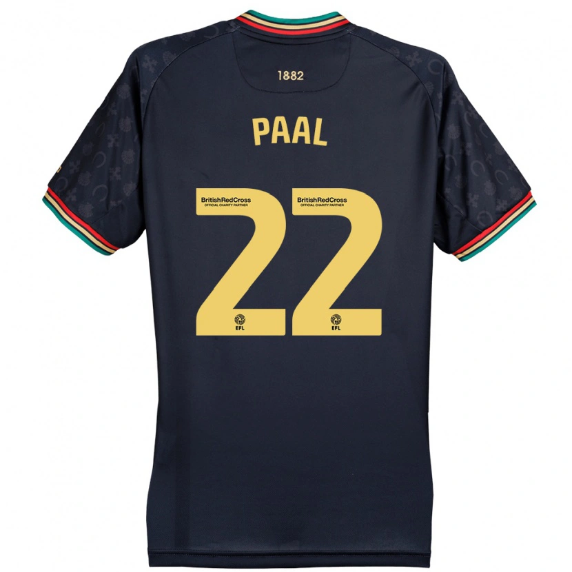 Danxen Herren Kenneth Paal #22 Dunkelmarineblau Auswärtstrikot Trikot 2024/25 T-Shirt