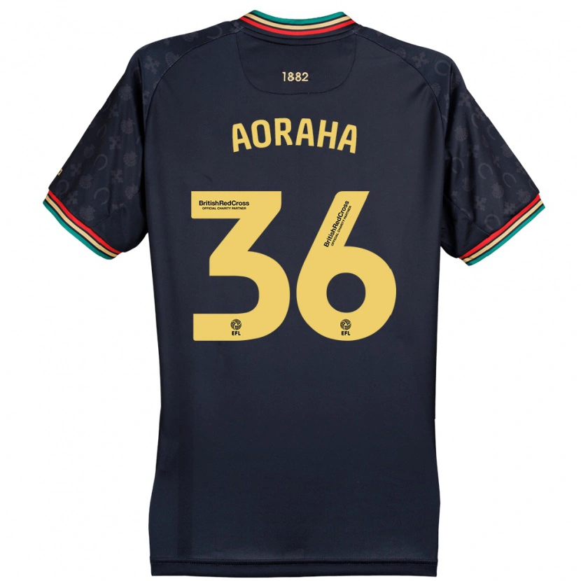 Danxen Herren Alexander Aoraha #36 Dunkelmarineblau Auswärtstrikot Trikot 2024/25 T-Shirt