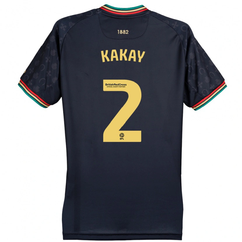 Danxen Herren Osman Kakay #2 Dunkelmarineblau Auswärtstrikot Trikot 2024/25 T-Shirt