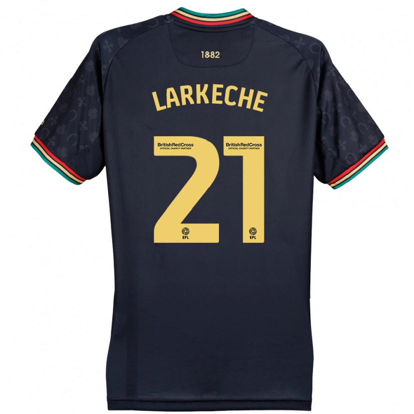 Danxen Herren Ziyad Larkeche #21 Dunkelmarineblau Auswärtstrikot Trikot 2024/25 T-Shirt