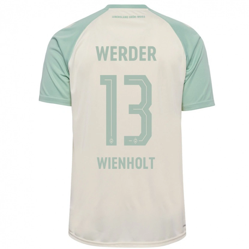 Danxen Herren Paul Wienholt #13 Cremeweiß Hellgrün Auswärtstrikot Trikot 2024/25 T-Shirt