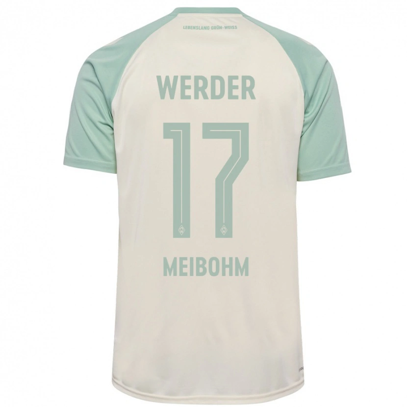 Danxen Herren Joel Meibohm #17 Cremeweiß Hellgrün Auswärtstrikot Trikot 2024/25 T-Shirt