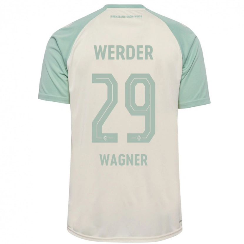 Danxen Herren Paul Wagner #29 Cremeweiß Hellgrün Auswärtstrikot Trikot 2024/25 T-Shirt