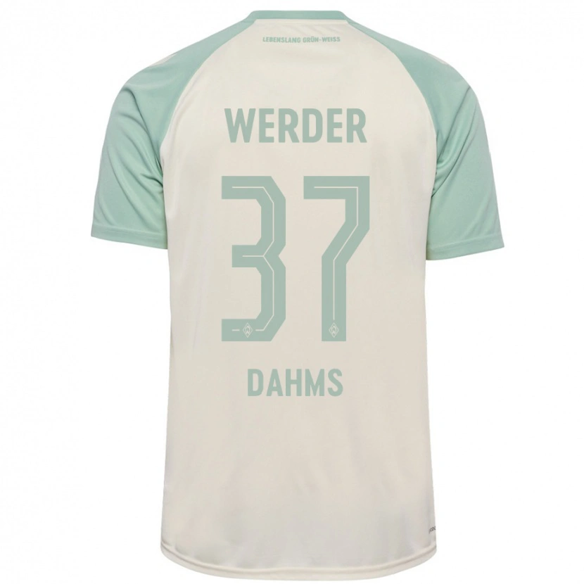 Danxen Herren Lena Dahms #37 Cremeweiß Hellgrün Auswärtstrikot Trikot 2024/25 T-Shirt