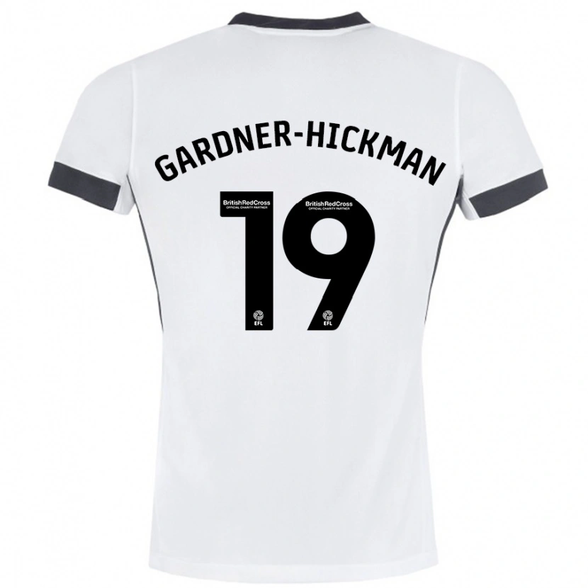 Danxen Herren Taylor Gardner-Hickman #19 Weiß Schwarz Auswärtstrikot Trikot 2024/25 T-Shirt
