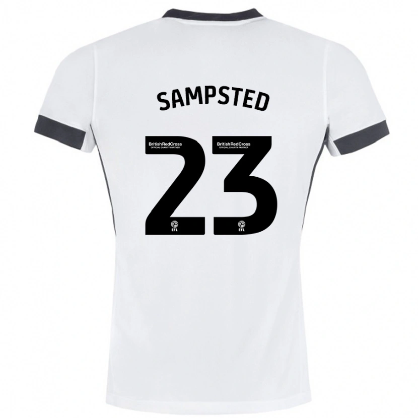 Danxen Herren Alfons Sampsted #23 Weiß Schwarz Auswärtstrikot Trikot 2024/25 T-Shirt