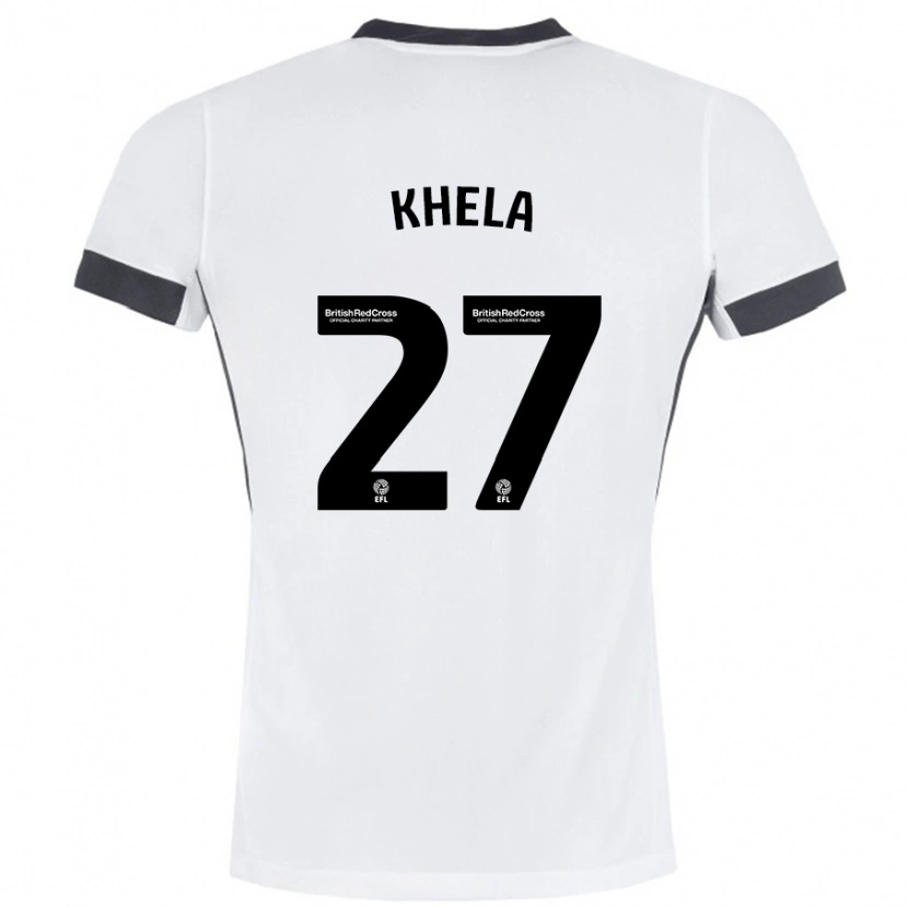 Danxen Herren Brandon Khela #27 Weiß Schwarz Auswärtstrikot Trikot 2024/25 T-Shirt
