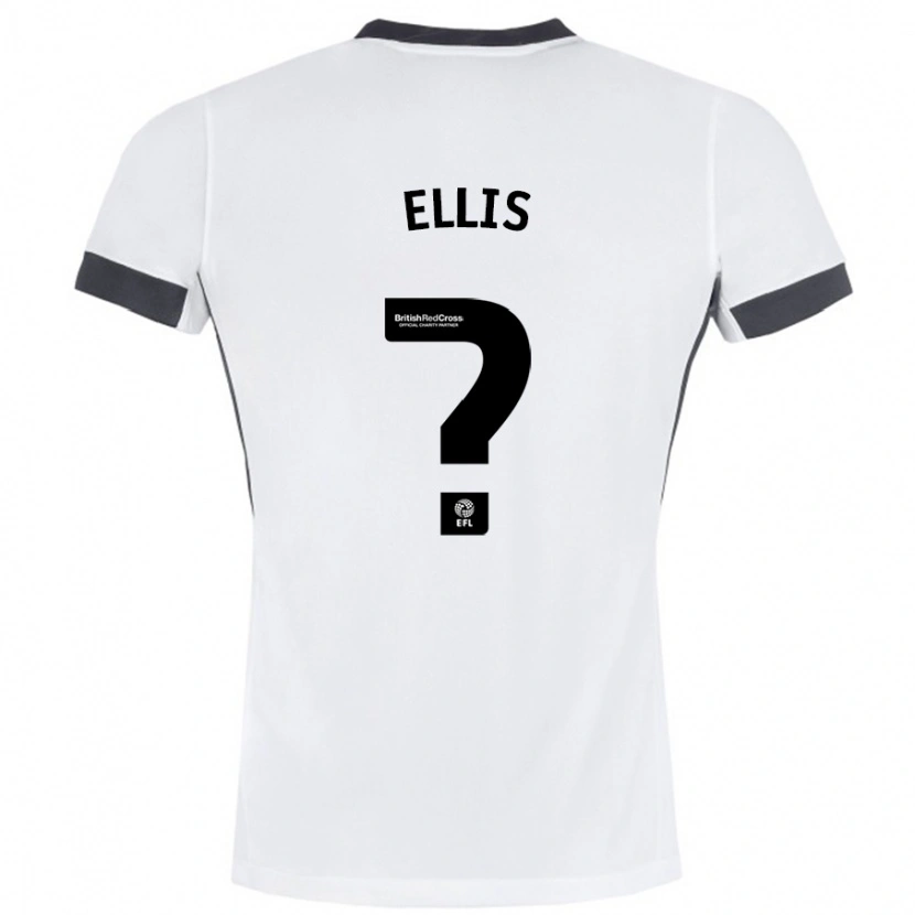 Danxen Herren O'shea Ellis #0 Weiß Schwarz Auswärtstrikot Trikot 2024/25 T-Shirt