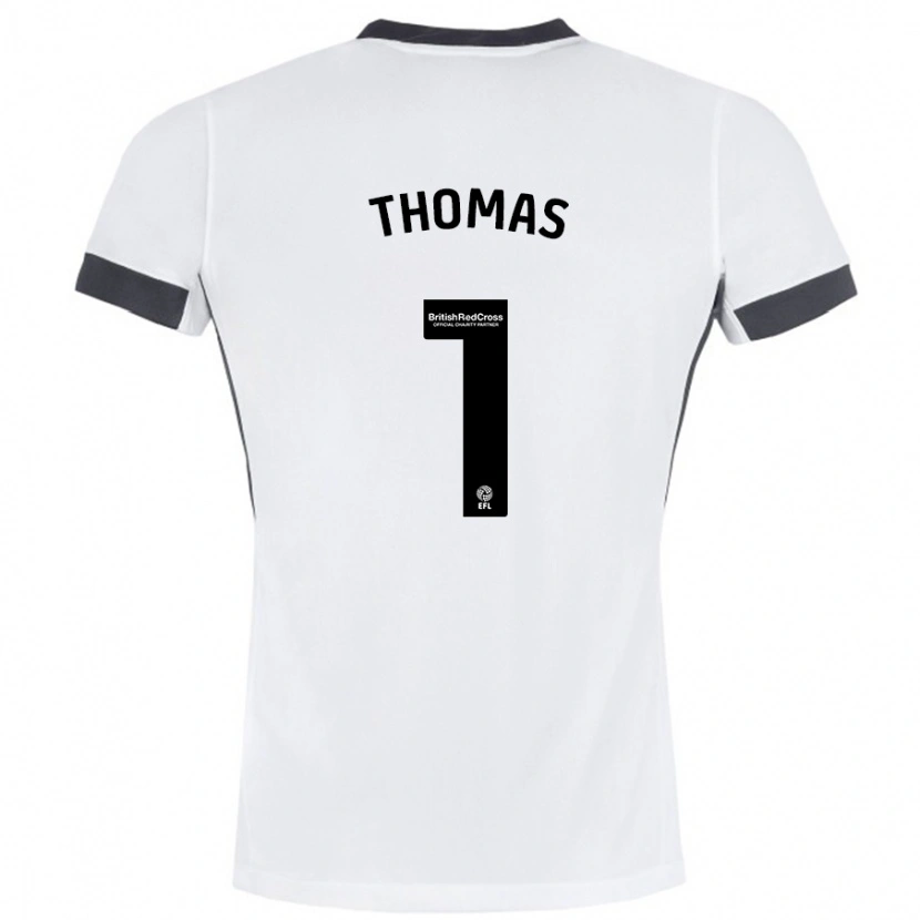 Danxen Herren Lucy Thomas #1 Weiß Schwarz Auswärtstrikot Trikot 2024/25 T-Shirt