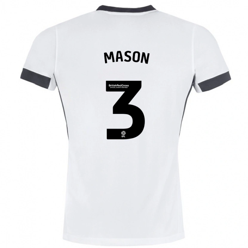Danxen Herren Ellie Mason #3 Weiß Schwarz Auswärtstrikot Trikot 2024/25 T-Shirt