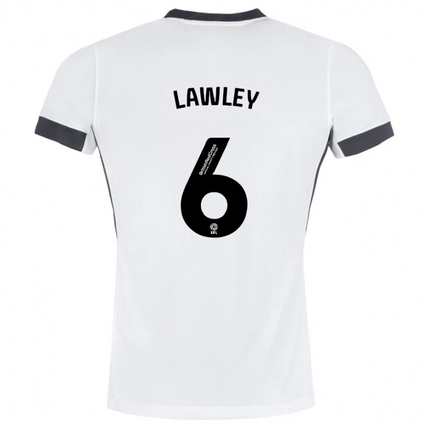 Danxen Herren Gemma Lawley #6 Weiß Schwarz Auswärtstrikot Trikot 2024/25 T-Shirt