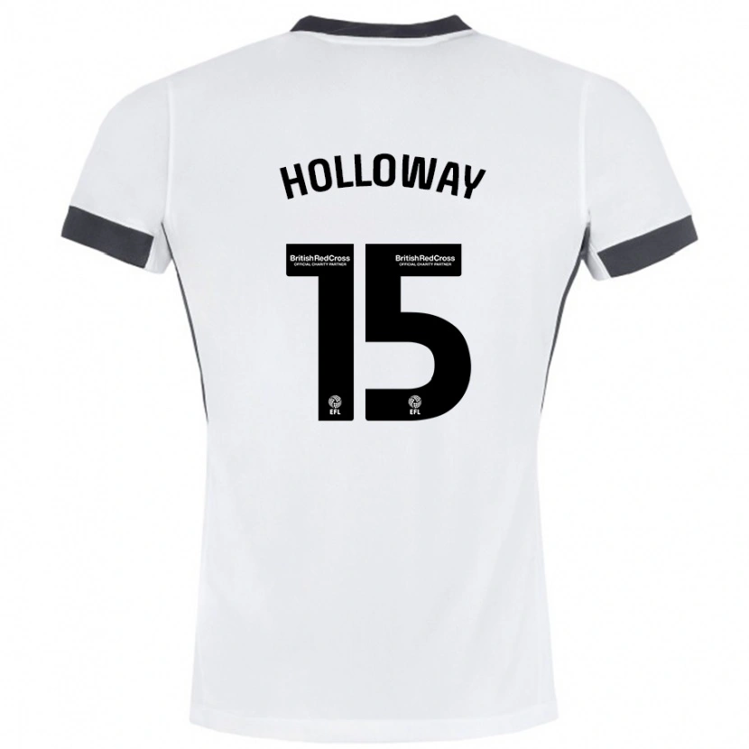 Danxen Herren Rebecca Holloway #15 Weiß Schwarz Auswärtstrikot Trikot 2024/25 T-Shirt