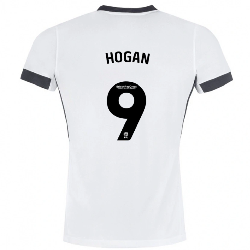 Danxen Herren Scott Hogan #9 Weiß Schwarz Auswärtstrikot Trikot 2024/25 T-Shirt