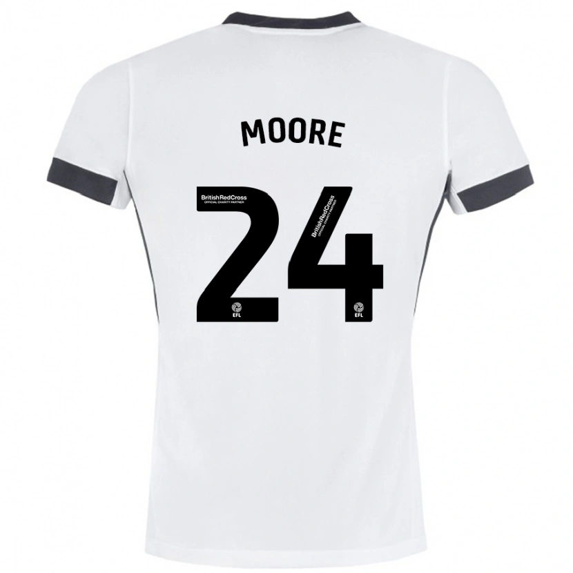 Danxen Herren Jade Ellis Moore #24 Weiß Schwarz Auswärtstrikot Trikot 2024/25 T-Shirt