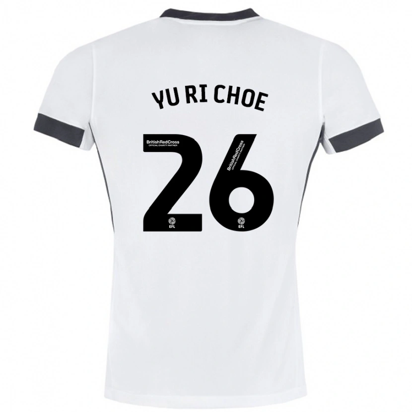 Danxen Herren Yu-Ri Choe #26 Weiß Schwarz Auswärtstrikot Trikot 2024/25 T-Shirt