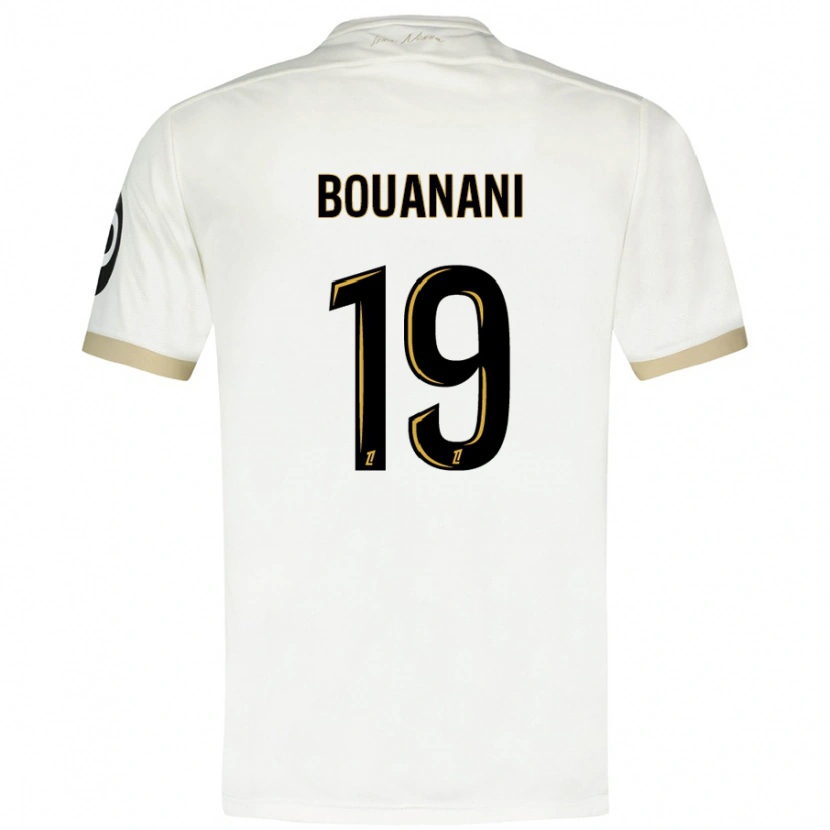 Danxen Herren Badredine Bouanani #19 Weißgold Auswärtstrikot Trikot 2024/25 T-Shirt