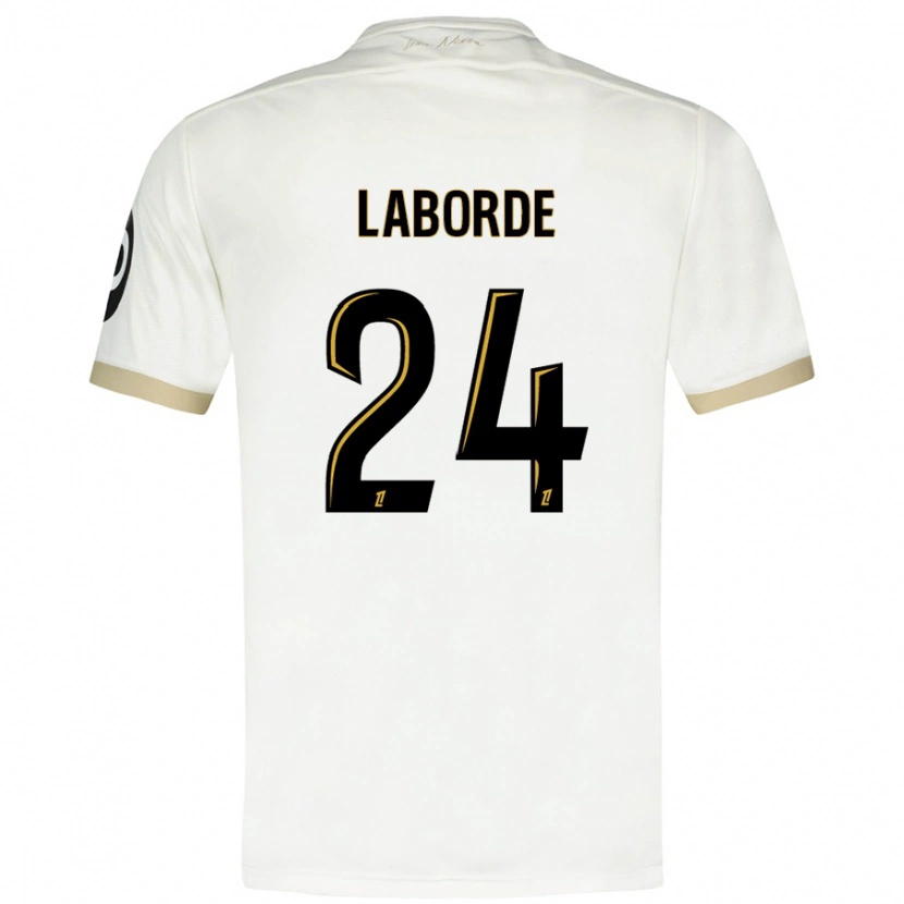 Danxen Herren Gaëtan Laborde #24 Weißgold Auswärtstrikot Trikot 2024/25 T-Shirt
