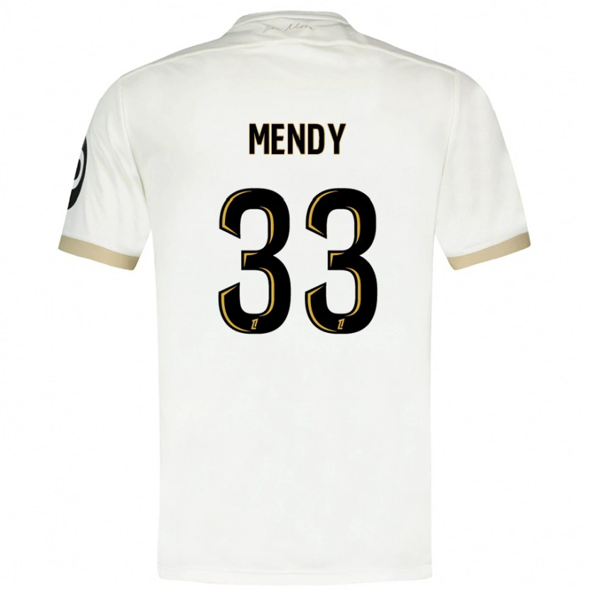 Danxen Herren Antoine Mendy #33 Weißgold Auswärtstrikot Trikot 2024/25 T-Shirt