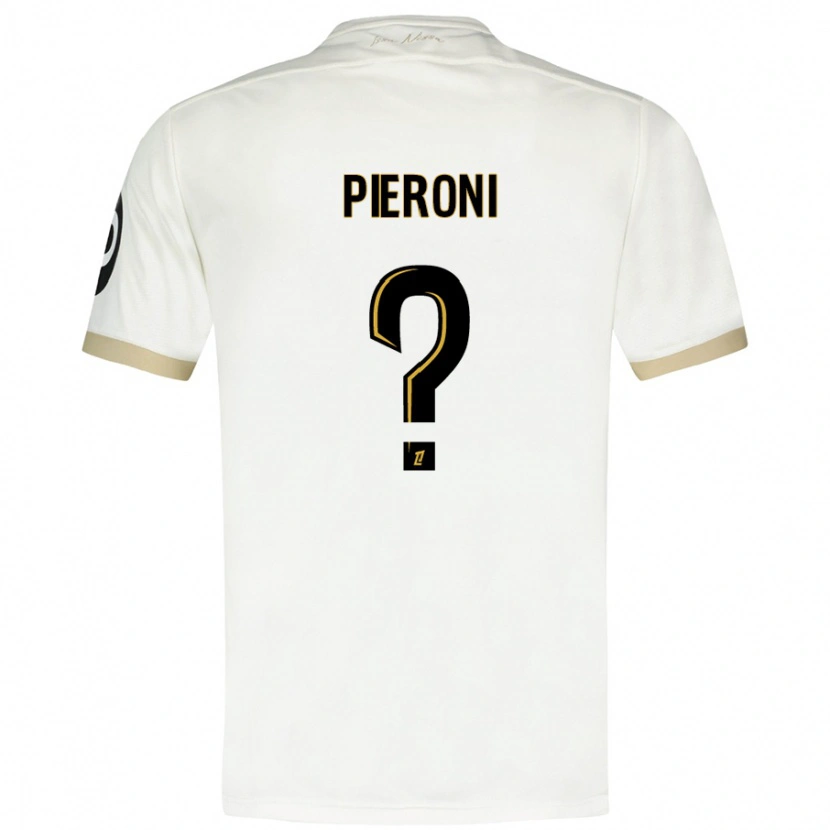 Danxen Herren Dorian Pieroni #0 Weißgold Auswärtstrikot Trikot 2024/25 T-Shirt