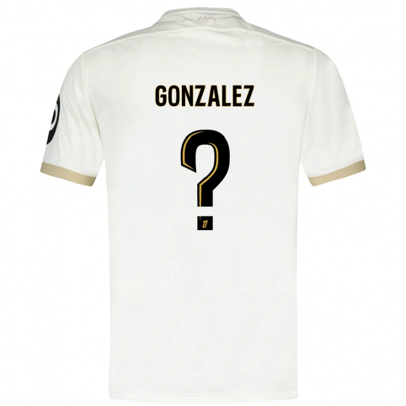 Danxen Herren Anthony Gonzalez #0 Weißgold Auswärtstrikot Trikot 2024/25 T-Shirt