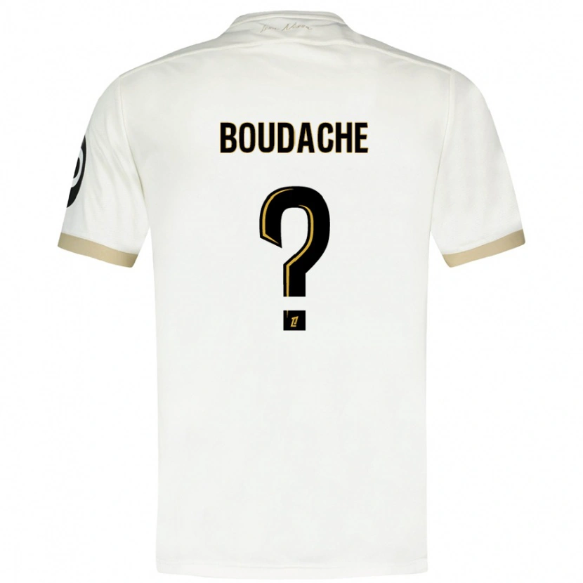 Danxen Herren Kaïl Boudache #0 Weißgold Auswärtstrikot Trikot 2024/25 T-Shirt