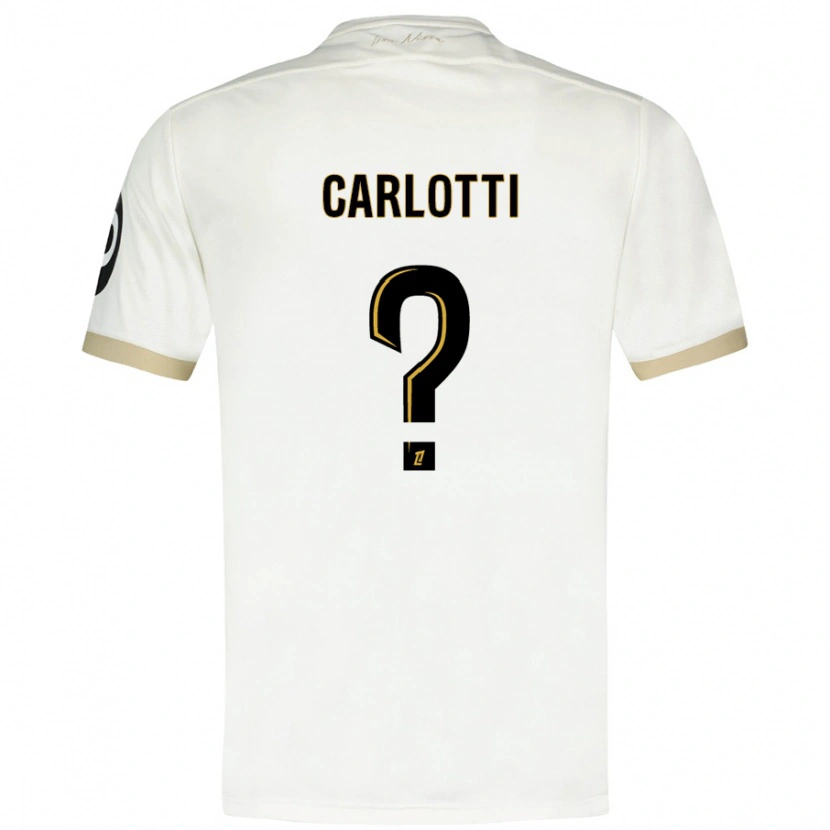 Danxen Herren Mathis Carlotti #0 Weißgold Auswärtstrikot Trikot 2024/25 T-Shirt
