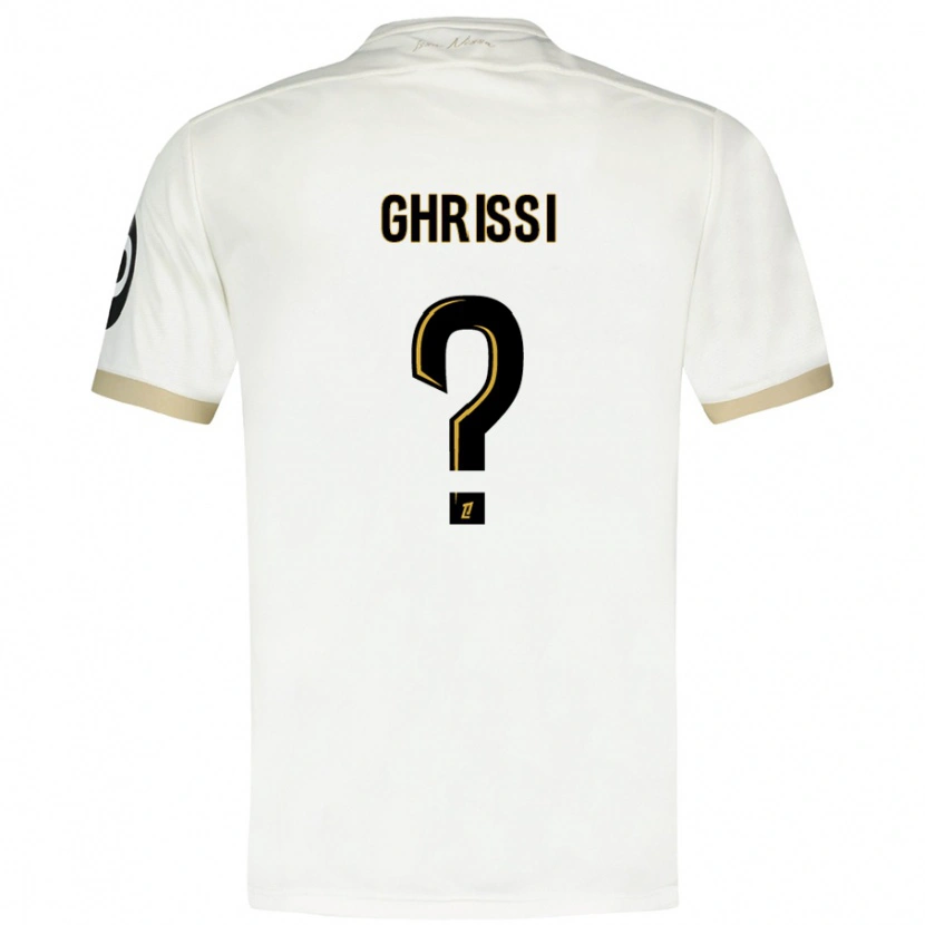 Danxen Herren Chaïn Ghrissi #0 Weißgold Auswärtstrikot Trikot 2024/25 T-Shirt