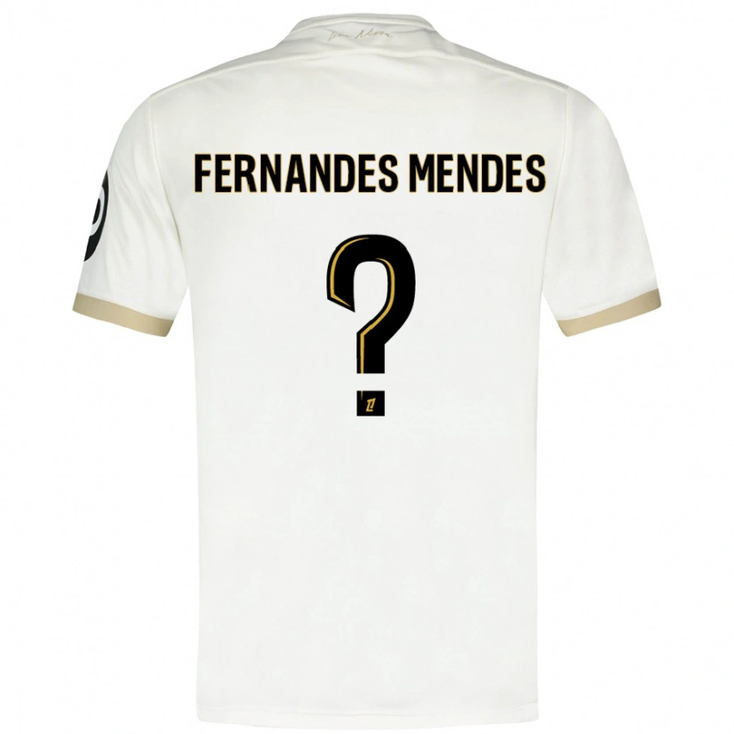 Danxen Herren Mathis Fernandes Mendes #0 Weißgold Auswärtstrikot Trikot 2024/25 T-Shirt