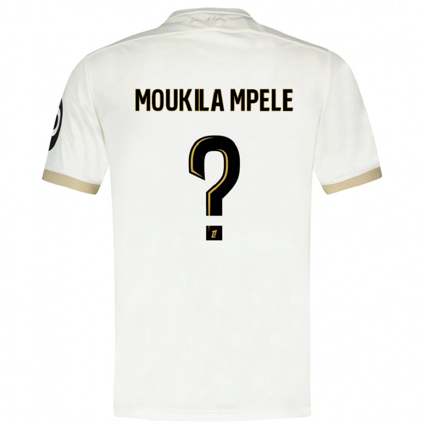 Danxen Herren Beny Moukila Mpele #0 Weißgold Auswärtstrikot Trikot 2024/25 T-Shirt