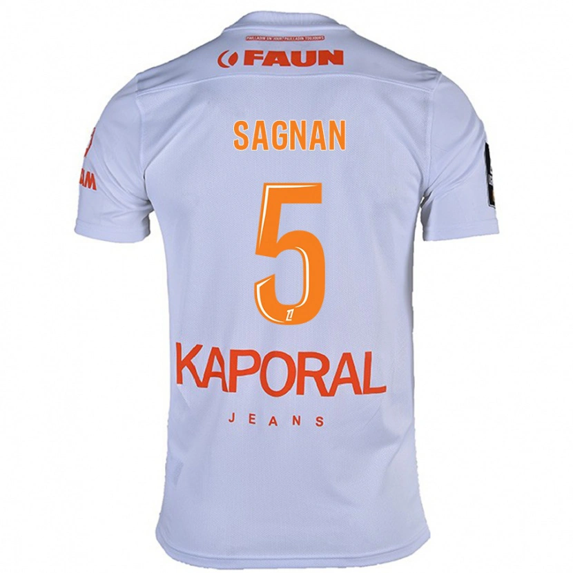 Danxen Herren Modibo Sagnan #5 Weiß Auswärtstrikot Trikot 2024/25 T-Shirt